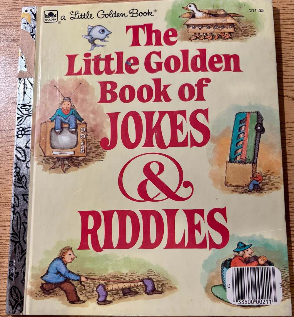 The Little Golden Book of Jokes and Riddles | Vintage 1983 Edition | Bright Illu